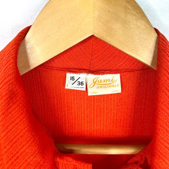 Vintage Jami Originals Red Bow Blouse 36/M - Picture 4 of 9